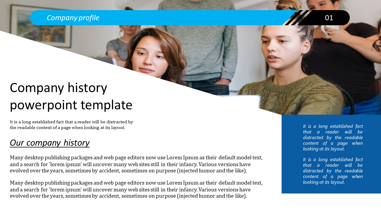 company history powerpoint template